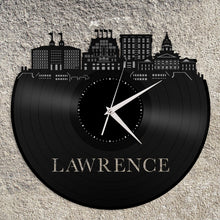 Lawrence Kansas skyline Vinyl Wall Clock - VinylShop.US