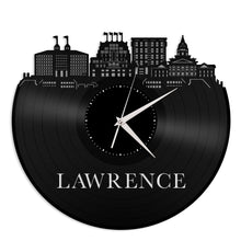 Lawrence Kansas skyline Vinyl Wall Clock - VinylShop.US