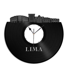 Lima Ohio Vinyl Wall Clock