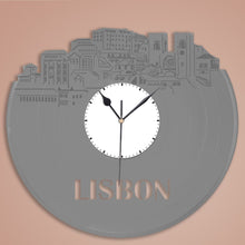 Lisbon Skyline Vinyl Wall Clock - VinylShop.US