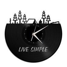 Live Simple Vinyl Wall Clock