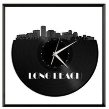 Long Beach Skyline Wall Clock - VinylShop.US