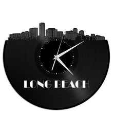 Long Beach Skyline Wall Clock - VinylShop.US