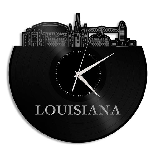 Louisiana Vinyl Wall Clock