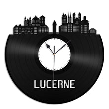 Lucerne Switzerland Vinyl Wall Clock - VinylShop.US