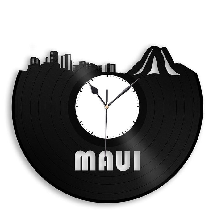 Unique Vinyl Wall Clock Maui Hawaii