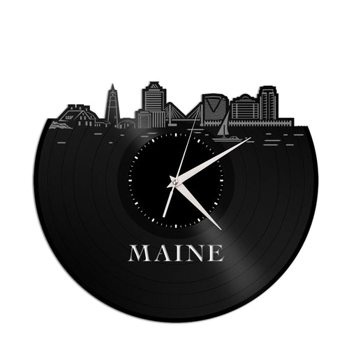 Maine Vinyl Wall Clock