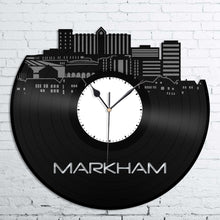 Markham Canada Skyline Vinyl Wall Clock - VinylShop.US