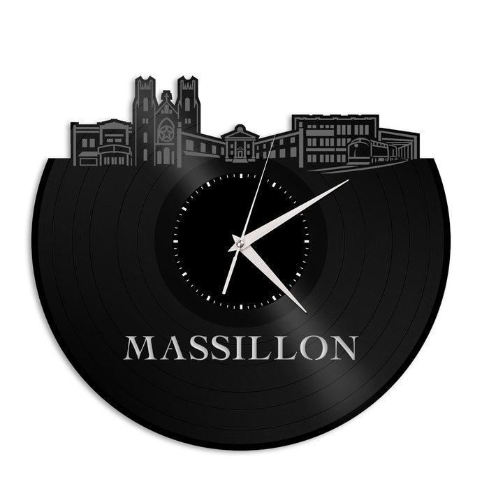 Massillon Ohio Vinyl Wall Clock