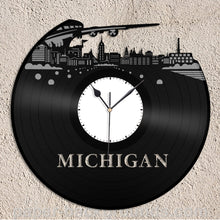 Michigan Skyline Vinyl Wall Clock - VinylShop.US