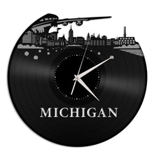 Michigan Skyline Vinyl Wall Clock - VinylShop.US