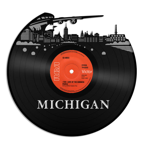 Michigan Skyline Vinyl Wall Art - VinylShop.US