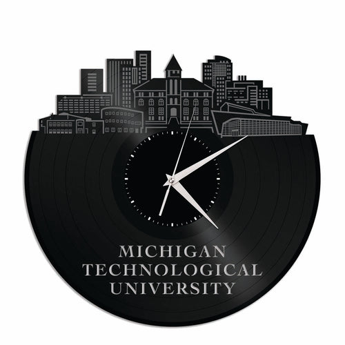 Michigan Technological University Vinyl Wall Clock