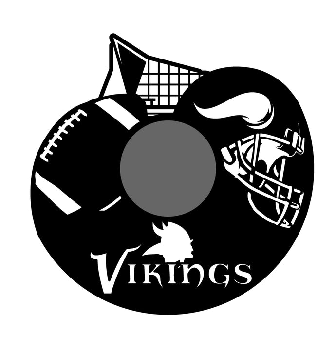 Minnesota Vikings2 CLOCK BL BL