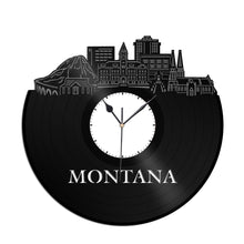 Montana Skyline Vinyl Wall Clock - VinylShop.US
