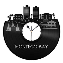 Montego Bay Skyline Vinyl Wall Clock - VinylShop.US