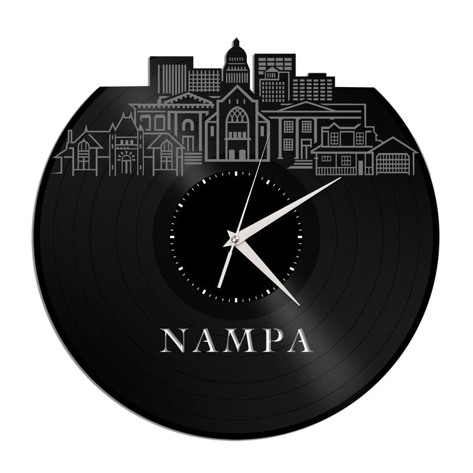 Nampa ID Vinyl Wall Clock