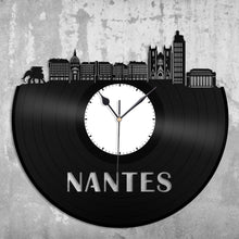 Nantes Skyline Vinyl Wall Clock - VinylShop.US