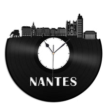 Nantes Skyline Vinyl Wall Clock - VinylShop.US