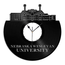 Nebraska Wesleyan University Vinyl Wall Clock