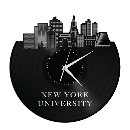 New York University Vinyl Wall Clock