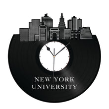 New York University Vinyl Wall Clock