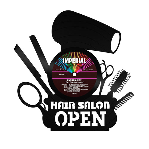Hair Salon Open Vinyl Wall Art