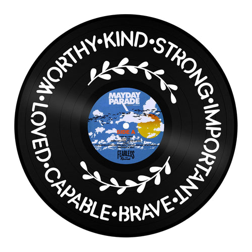 Kind Strong Important Brave Vinyl Wall Art