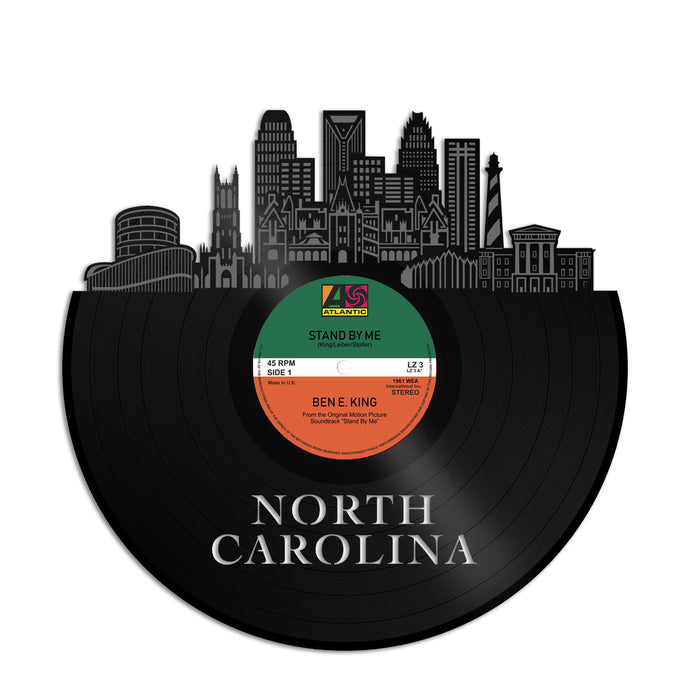 North Carolina Skyline Vinyl Wall Art - VinylShop.US