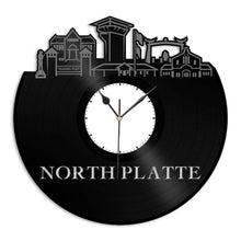North Platte Nebraska Vinyl Wall Clock