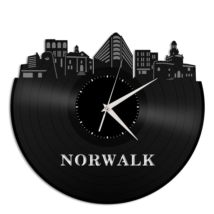 Norwalk Vinyl Wall Clock - VinylShop.US