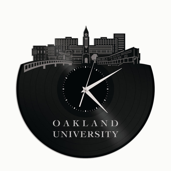 Oakland University Vinyl Wall Clock