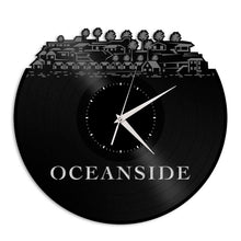 Oceanside California Vinyl Wall Clock