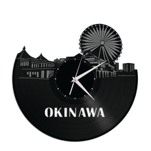 Okinawa Skyline Vinyl Wall Clock