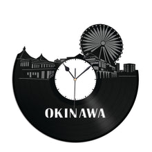 Okinawa Skyline Vinyl Wall Clock