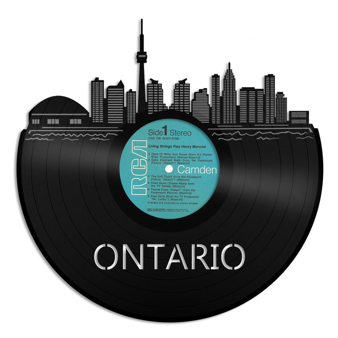Ontario City Skyline Vinyl Wall Art - VinylShop.US