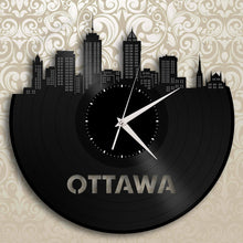 Ottawa Skyline Vinyl Wall Clock - VinylShop.US