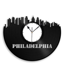 Unique Vinyl Wall Clock Philadelphia