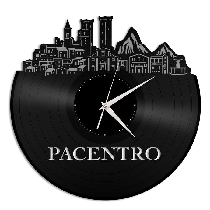 Pacentro Italy Skyline Vinyl Wall Clock