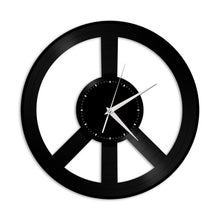 Peace Sign Vinyl Wall Clock