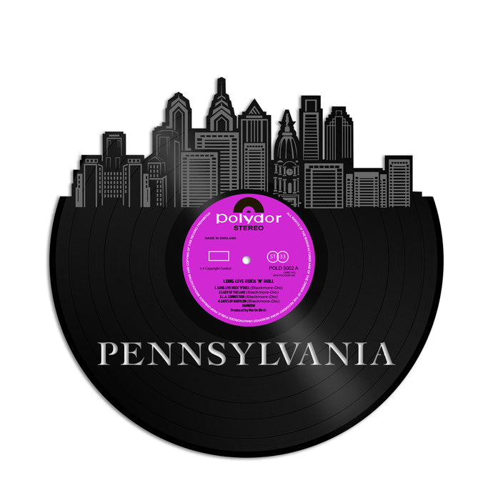 Pennsylvania Skyline Vinyl Wall Art - VinylShop.US