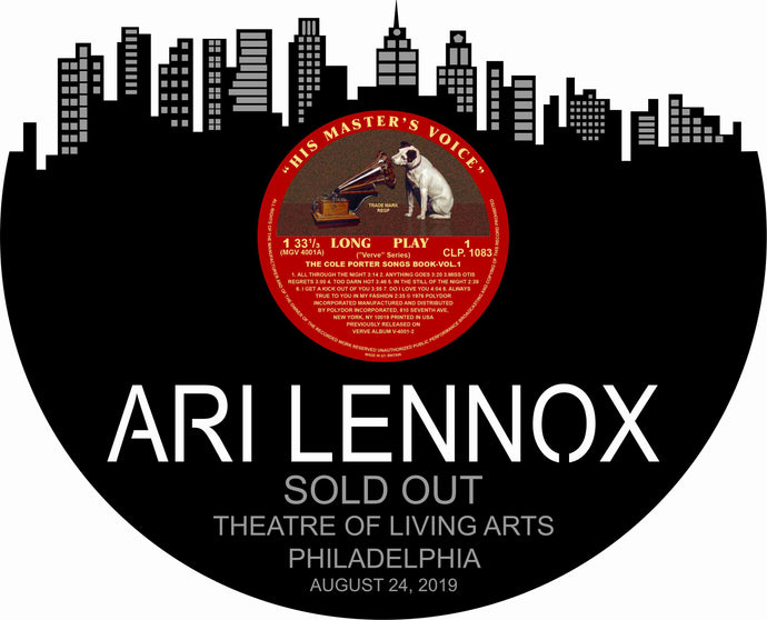 Philadelphia for Jillian Ari Lennox WALL ART Bl and custom label