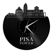 Pisa Tower Vinyl Wall Clock