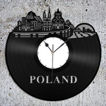 Poland skyline Vinyl Wall Clock - VinylShop.US