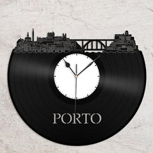 Porto Portugal skyline Vinyl Wall Clock - VinylShop.US
