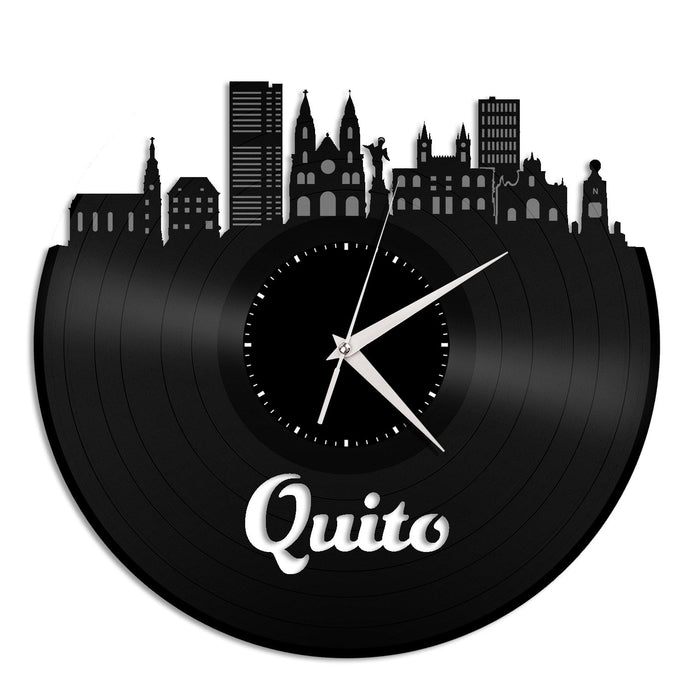 Quito Skyline Vinyl Wall Clock - VinylShop.US