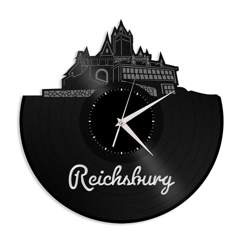 Reichsburg Castle Vinyl Wall Clock