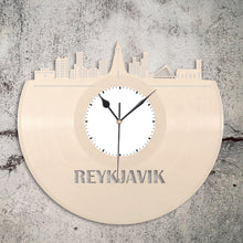 Reykjavik Iceland skyline Vinyl Wall Clock - VinylShop.US