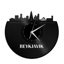 Reykjavik Iceland skyline Vinyl Wall Clock - VinylShop.US