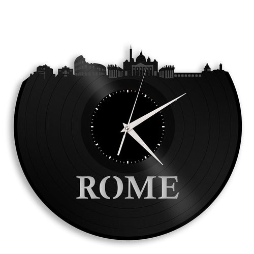 Rome Skyline Vinyl Wall Clock - VinylShop.US